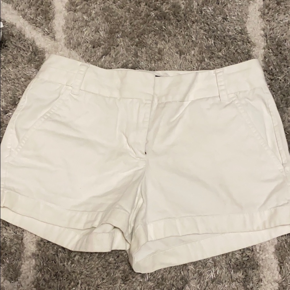 J. Crew White Jean Shorts